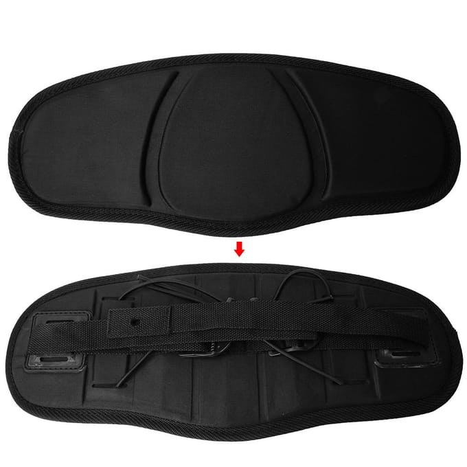 Verstelbare kajak antislip kano zitting rugleuning comfortabele pad zwart black