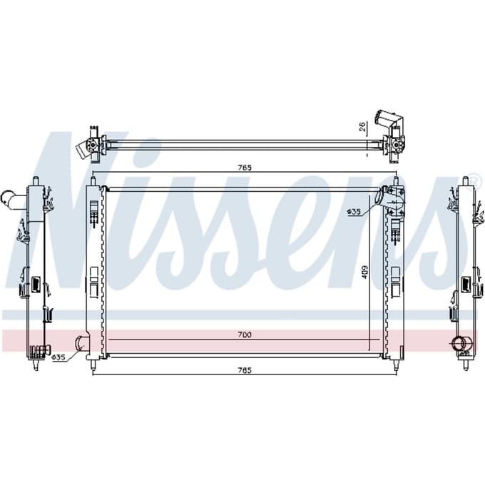 Radiator, motorkoeling NISSENS 67359