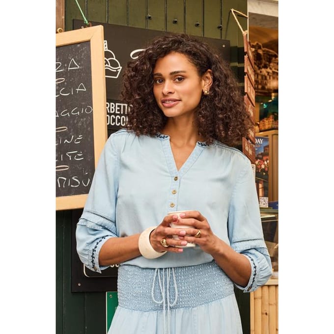 DIDI Dames Blouse Hope Denim bleached maat 40
