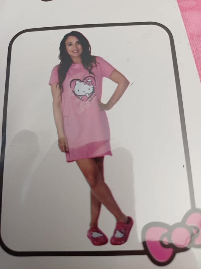 big shirt nachthemd maat S hello kitty