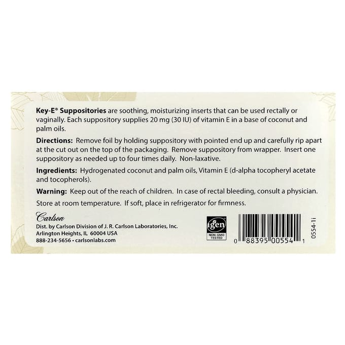 Key•E Zetpillen, Zachte Inbrengzetpillen 24 tabletten