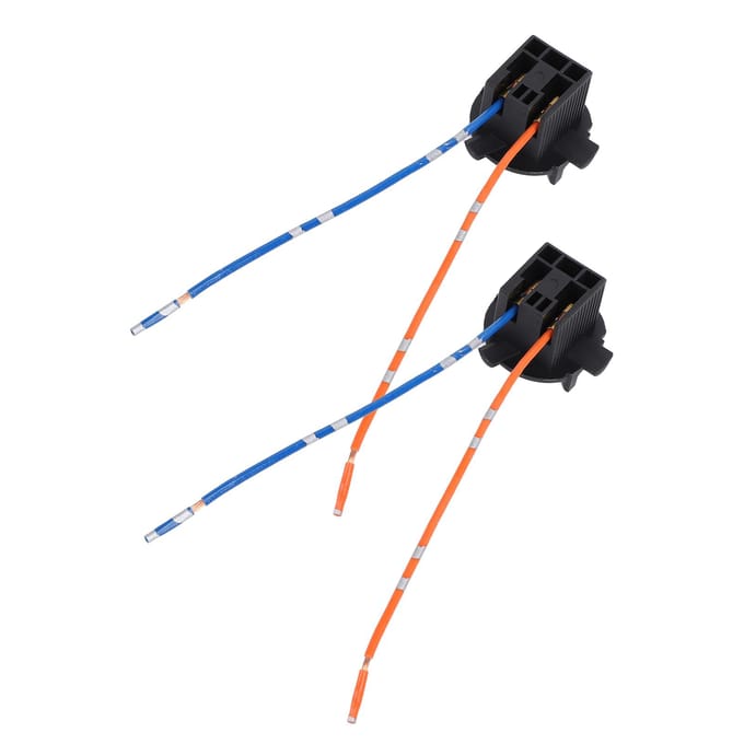 2 stuks H7 Lamp Fitting Houder Adapter DC12 24V Koplamp Lamp Fitting Houder Adapter Voor Veloster 2012 2018 black
