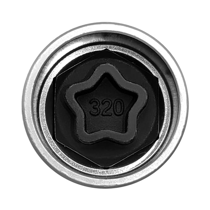 Remplacement pour clé de roue antivol Mercedes Benz Security Master 330 Douille à vis antivol 320 argenté
