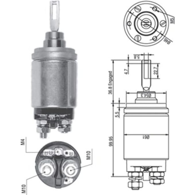 Magneetschakelaar, starter MAGNETI MARELLI 940113050259