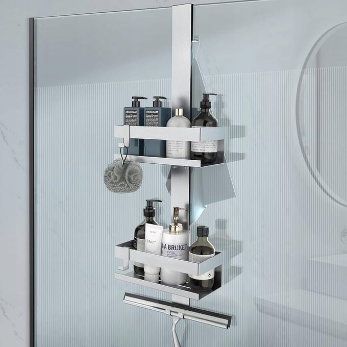 Merkloze Douche Organizer - Hangend Zonder Boren, RVS