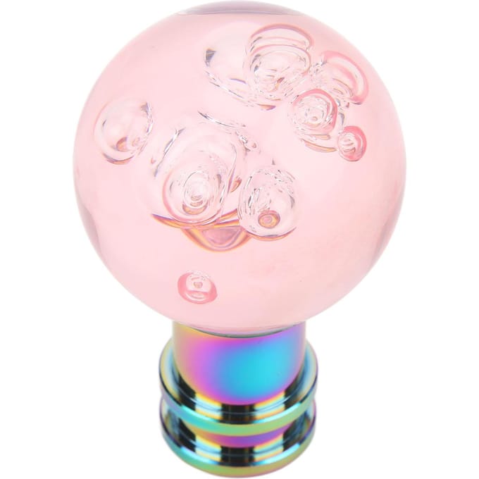 Versnellingspookknop met M8 M10 M12 Adapter Universele Acryl Transparante Bel Stijl Pookknop voor roze