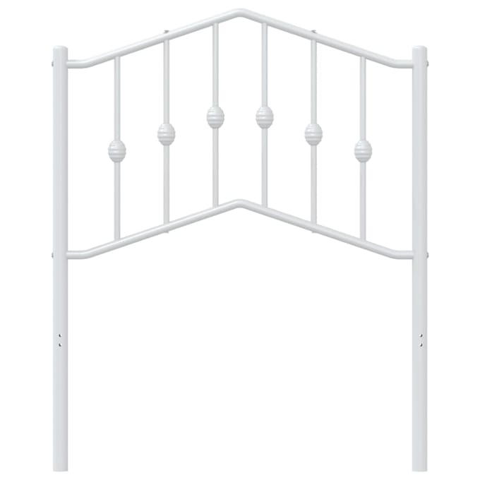 vidaXL - Vervangend - hoofdbord - 75 - cm - metaal - wit