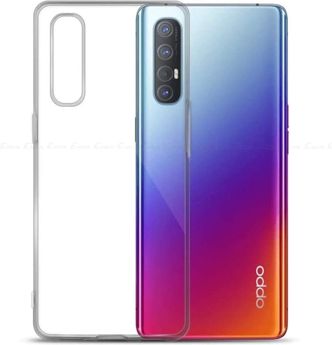 Silicone hoesje Geschikt voor: OPPO Find X2 Pro - transparant
