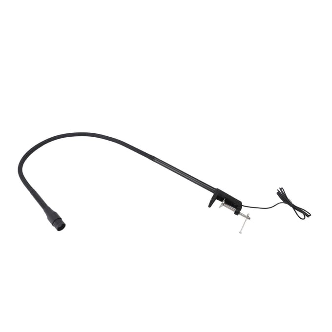 Wimperverlenging UV Lamp Zwanenhals LED Verstelbare Spotgrootte met Klem Voetpedaalschakelaar UV Nagel black