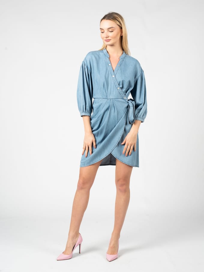 Pinko jurk Scuderia Vrouw blauw