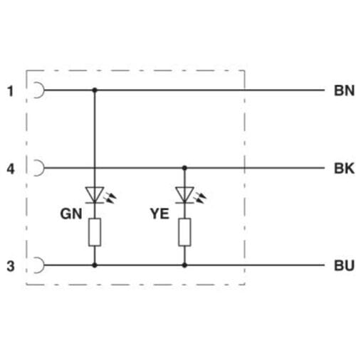 Phoenix Contact 1508174 Sensor/actuator aansluitkabel M8 Aantal polen (sensoren): 3 Bus 5.00 m 1 stuk(s) Piece