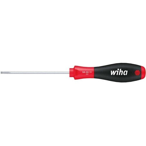 Wiha Schlitzschraubendreher lang 5,5x1,0x200/311mm Soft-Finish Werkplaats Platte schroevendraaier Kopbreedte: 5.5 mm Koplengte: 200 mm DIN ISO 2380
