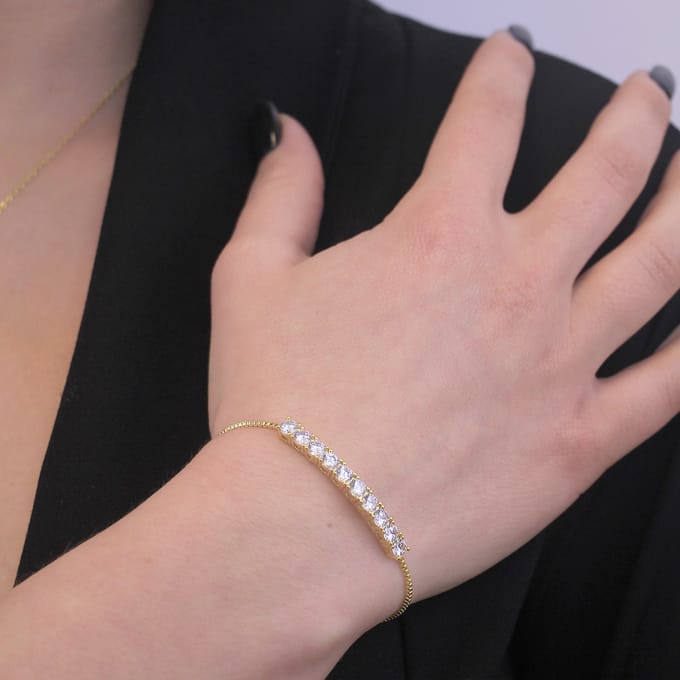 Crystal Mia armbanden - Goud en kristal