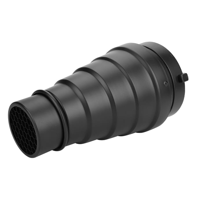 Snoot Honingraat Grid Lichtbundel Buis Bowens Mount Filter voor Studio Strobe Flitser gray