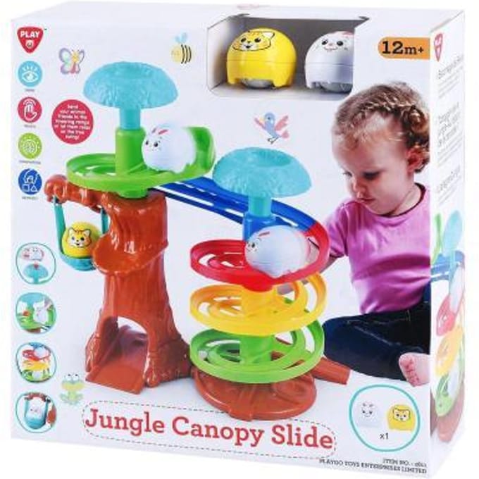 Playgo Jungle Canopy Slide boom met spiraalpiste Interactief speelgoed