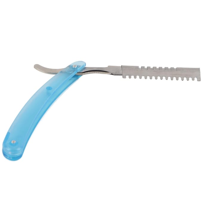 Porte-lame de ras à lame droite Salon Pliant Manuel Support de Rangement pour Lames de Rasoir gray