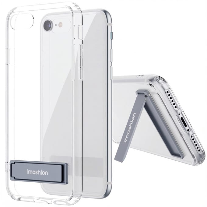 imoshion Hoesje - Geschikt voor Apple iPhone SE (2022) / SE (2020) / 8 / 7 - Stand Backcover - Transparant
