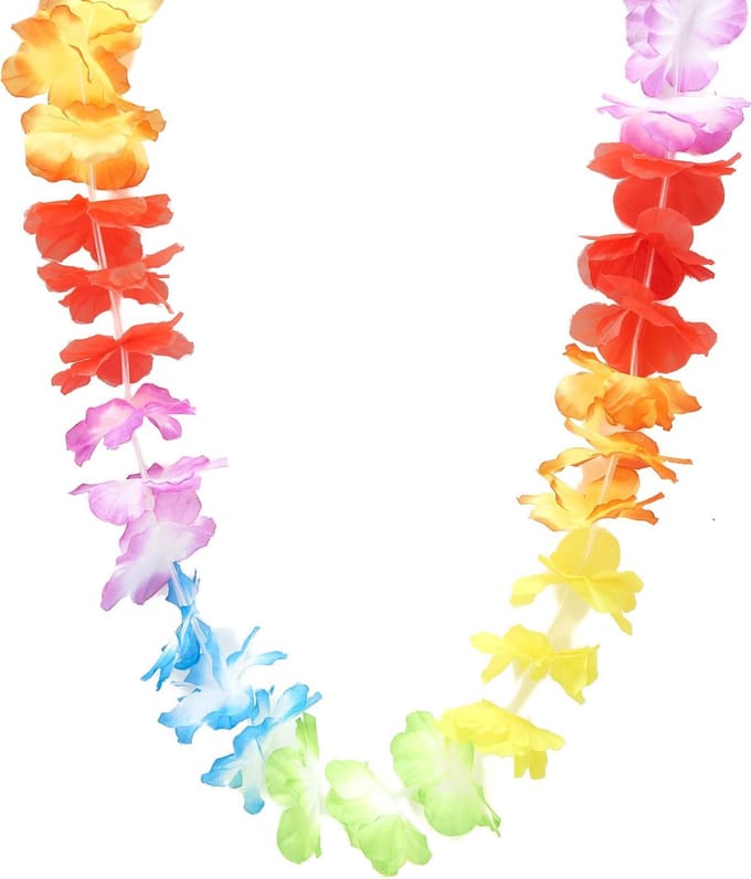 Vegaoo - Hawaiiaanse bloemen ketting