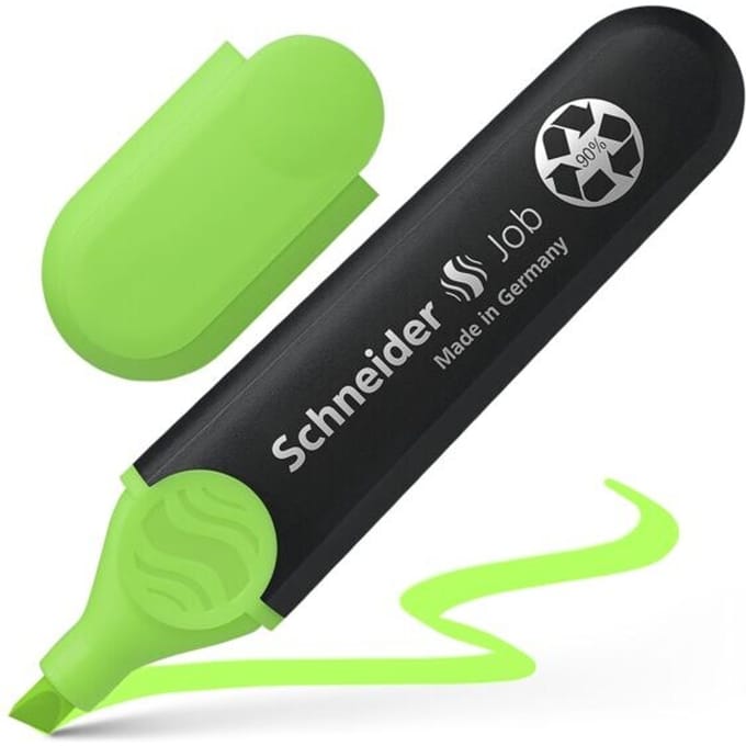 Schneider markeerstift - Job 150 - groen - tekstmarker - markeerstift - S-1504