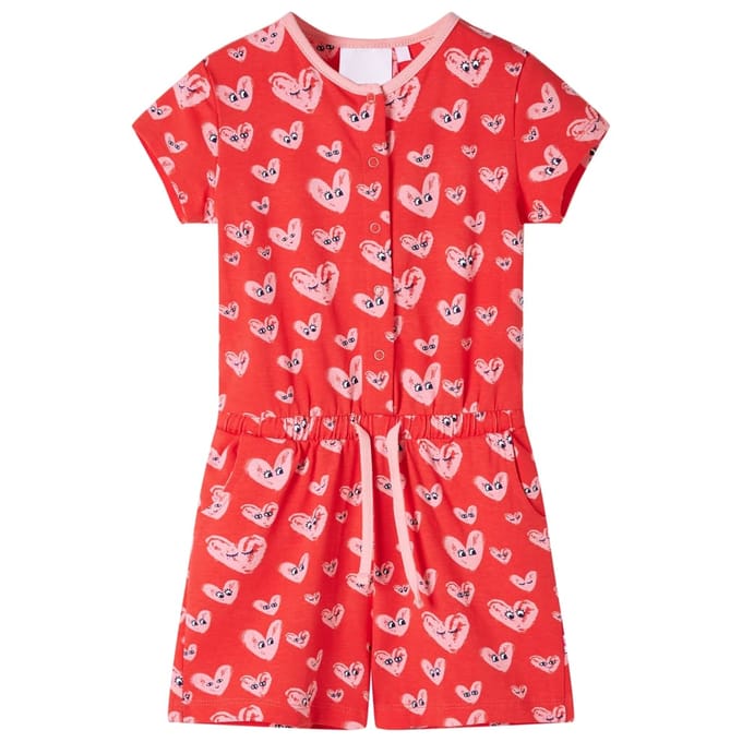 vidaXL - Kinderjumpsuit - 104 - rood