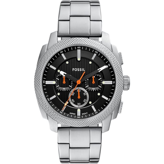 Fossil FS6095 Heren Horloge 44mm - Zilverkleurig