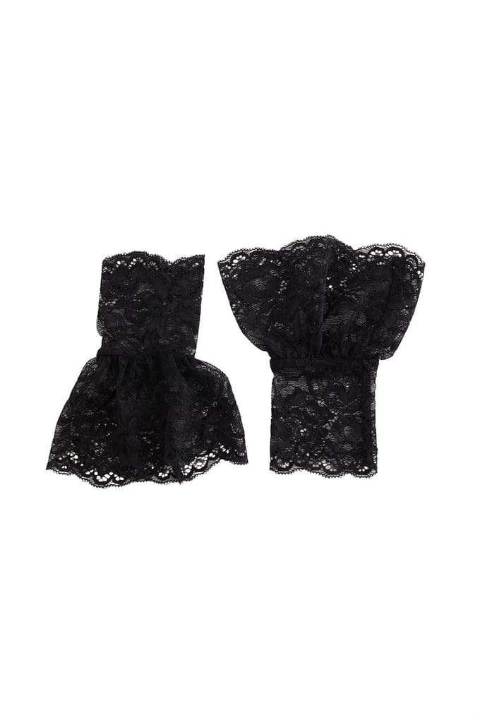 WE Fashion Dames mouwboord van kant