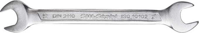 SW-Stahl 00102L dubbele steeksleutel SW 8 en 9 mm I steeksleutel I steeksleutel I dubbele steeksleutel 8x9 mm I steeksleutel