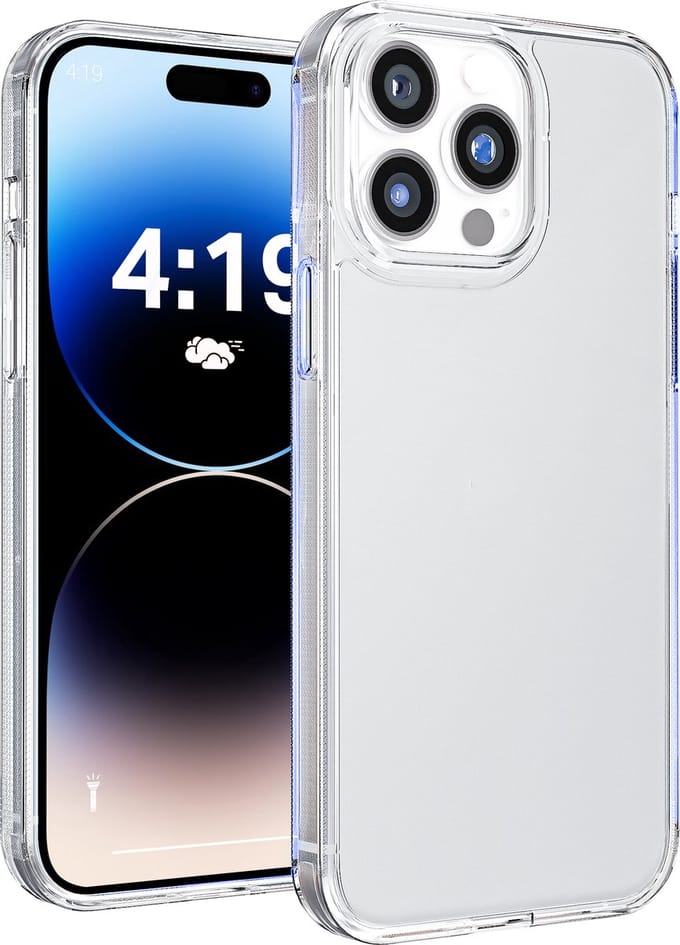 My Case Hoesje geschikt voor iPhone 14 Pro Transparant Hoes - Transparant
