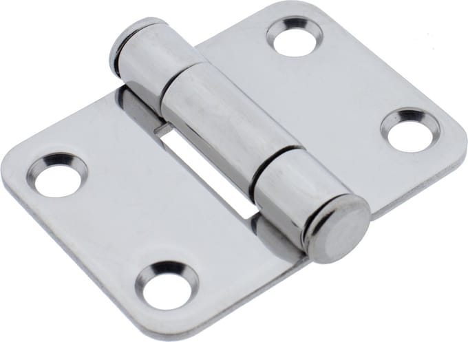 Luikscharnier - 49x37x2 - Rvs 304 - Knoop boven