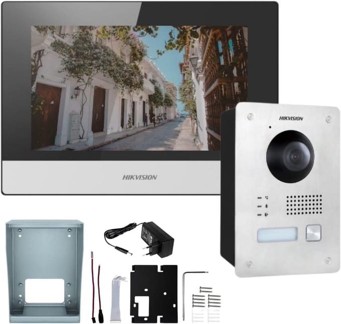 Video Intercom Systeem - Deur Communicatie - Veilige Toegang - Dubbele Draad Technologie - 25x7x5 cm