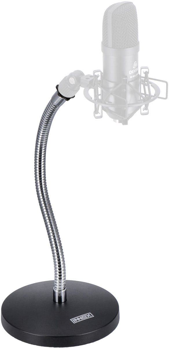 Microfoonstatief 30cm - Innox IVA 16 - Chroom, Zwart