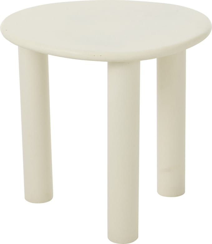 J-Line bijzettafel Bali - hout - wit - small