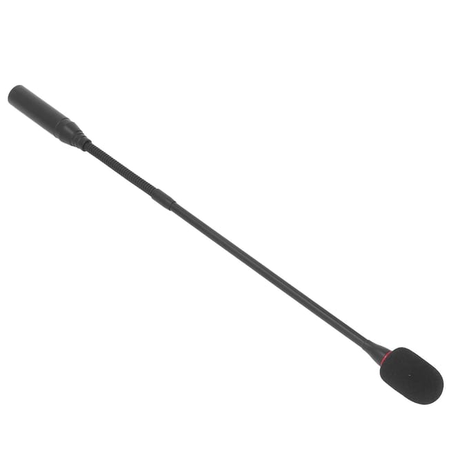 Zwanenhalsmicrofoon 17,7 inch Flexibel Ruisonderdrukkend Zwanenhals Plug-in Microfoon met Voeding