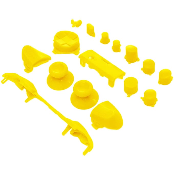 Volledige Game Controller Knopenset Vervangende Handvatten Accessoires Kits voor Xbox Series XGeel geel