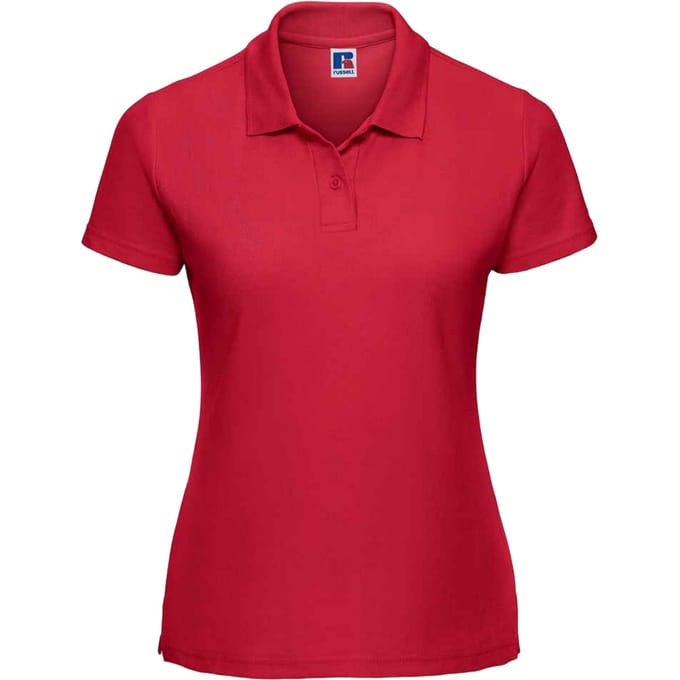 Russell Dames/Dames Polycotton Klassiek Poloshirt (Klassiek rood)