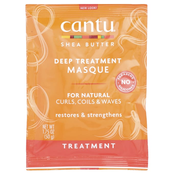Cantu, beurre de karité, pour coiffures naturelles, masque capillaire de soin profond, 50 g (1,75 oz) beige