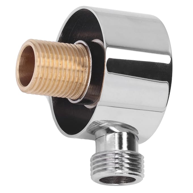 Doucheadapter Messing Constructie Verchroomd G1/2 Wandmontage Eenvoudige Installatie Ronde Douche beige