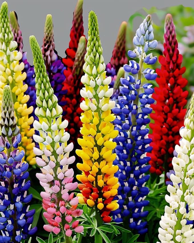 2 sets - Lupine Zaden Alto Multicolor Lupinus Hartwegii Meerjarig Mix