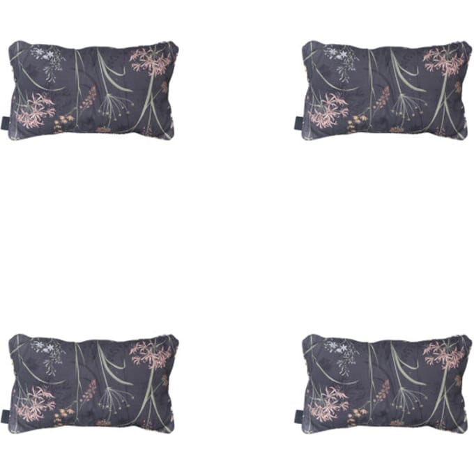 Madison - Sierkussen Donna grey canvas eco+ - Ca. 30x50 cm - Set van 4