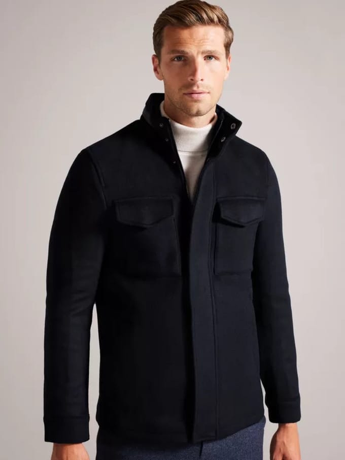 Ted Baker - MMO-KNOWL - Funnel neck field jacket maat 5