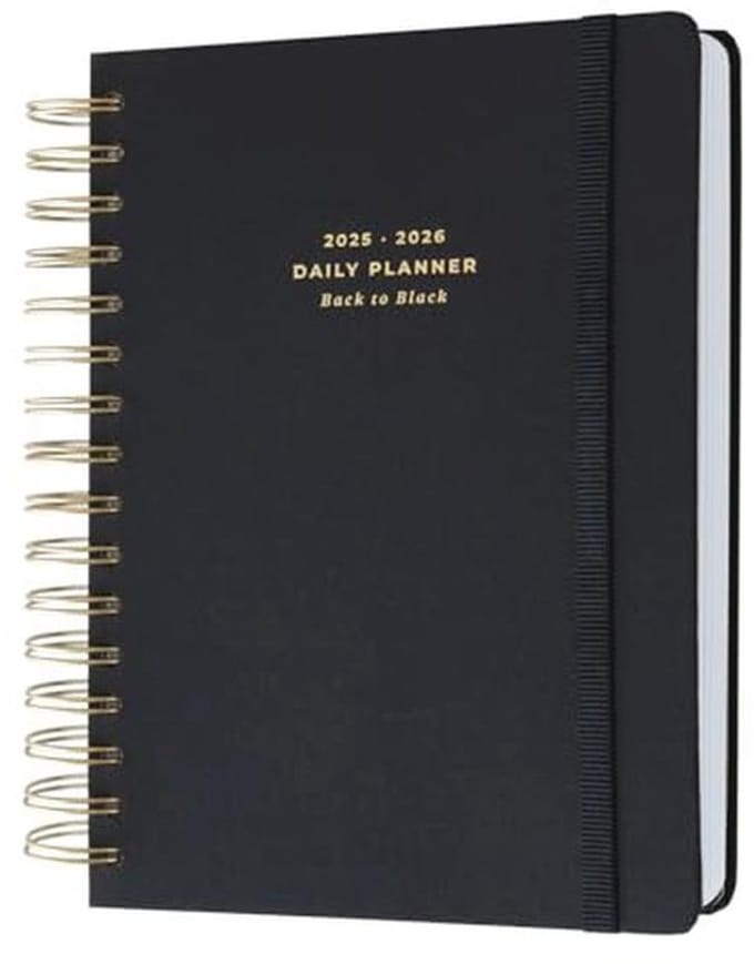 A5 Academisch Diary 2025-2026 - Dagelijks Planner met Stickers voor Studenten