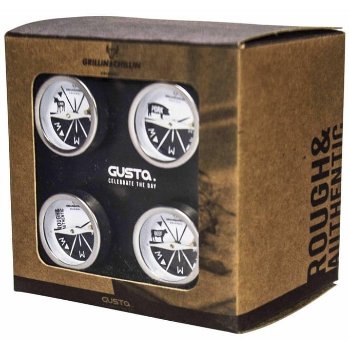 Gusta Barbecue thermometerset 4-delig 03250140
