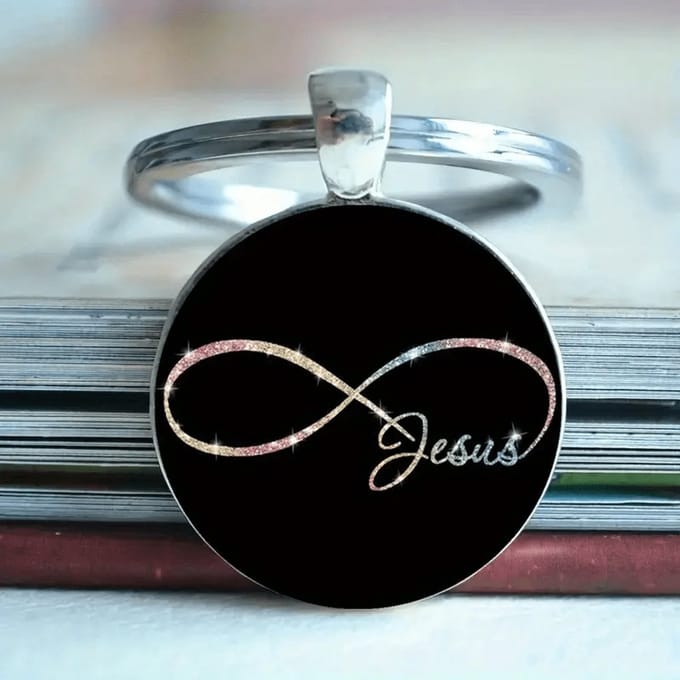 VANDAAG VERZONDEN - Sleutelhanger - Jesus - Christelijk - Infinity