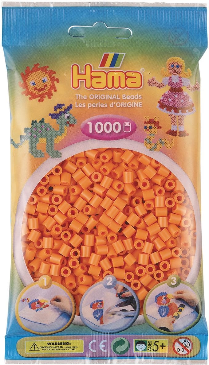 Hama Kralen 1000st nr. 79 abrikoos Strijkkralen & -parels