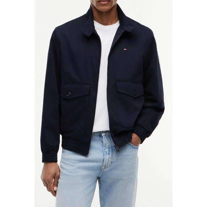 Tommy Hilfiger Cotton Harrington Jacket Desert Sky Taglia: L | Bomber Outlet | Uomo