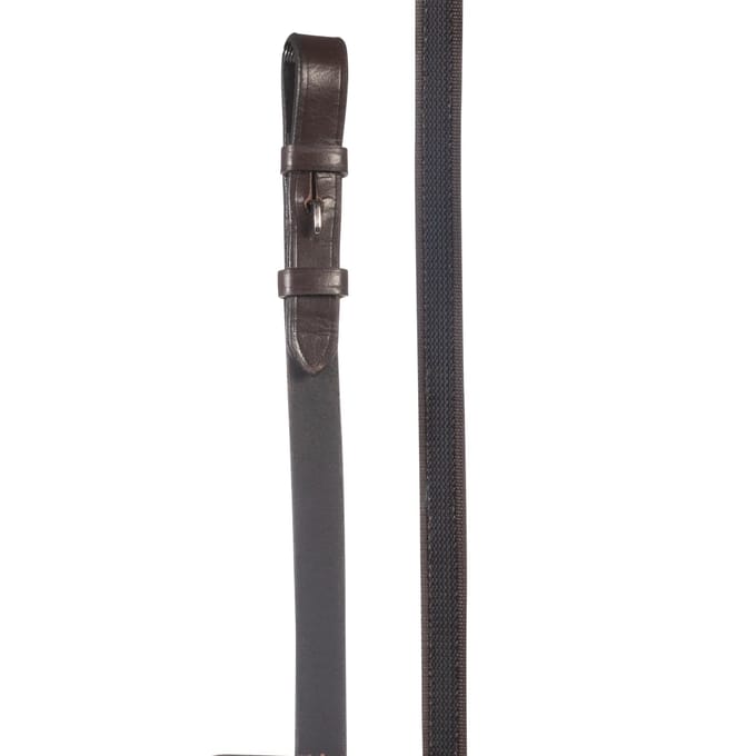 Leren teugels voor paard met rubber coating HKM Sophie
