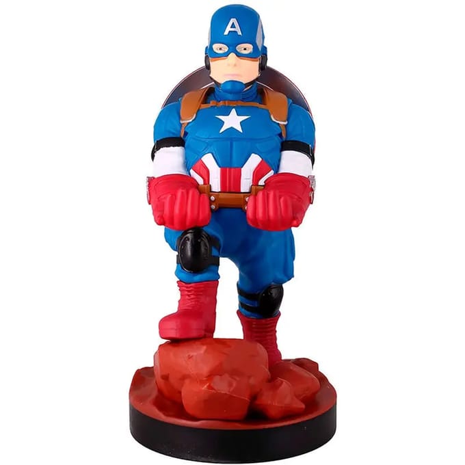 Cable Guy - Captain America telefoonhouder - game controller stand met usb oplaadkabel  8 inch