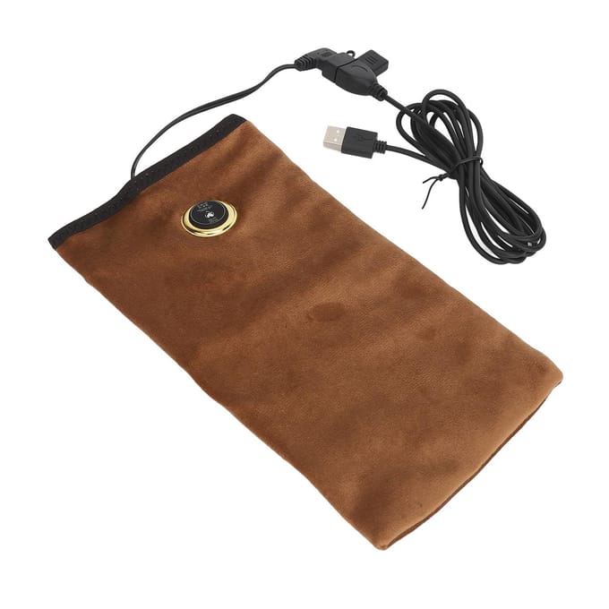 USB Verwarmde Handwarmer Warm Kompres Voorkom Bevriezing 3 Temperatuur Elektrische Handwarmer Zak black