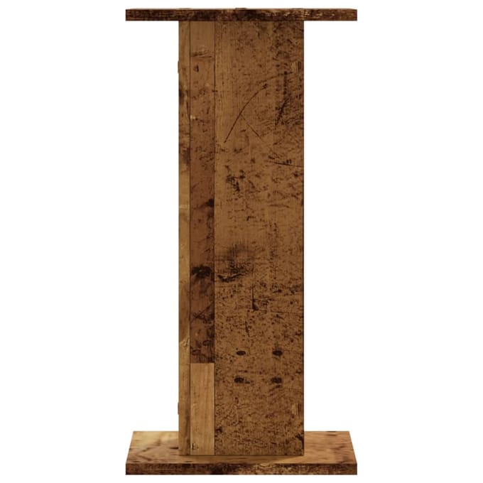 vidaXL - Speakerstandaards - 2 - st - 30x30x60 - cm - bewerkt - hout - oud - houtkleurig