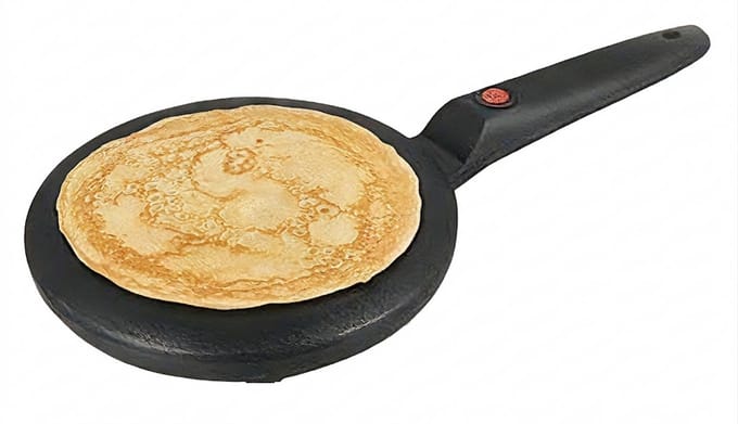 Homestar Elektrische Pancake Maker, Pannenkoeken Maker & Crêpes Maker incl. Mengkom & Garde - 20cm - 700W